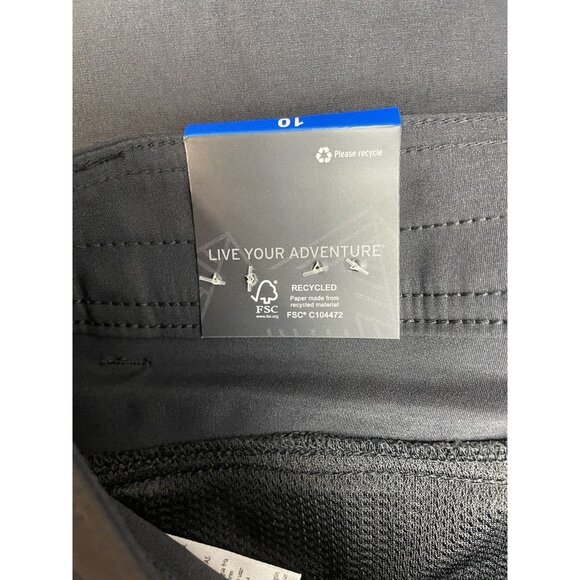 Eddie Bauer Ladies' Cargo Shorts BLACK Size 10  Lightweight Pocket With Zipper - Picture 8 of 11